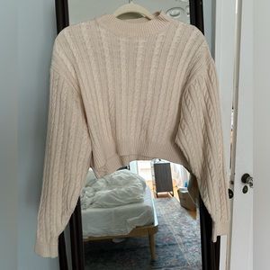 cream sweater